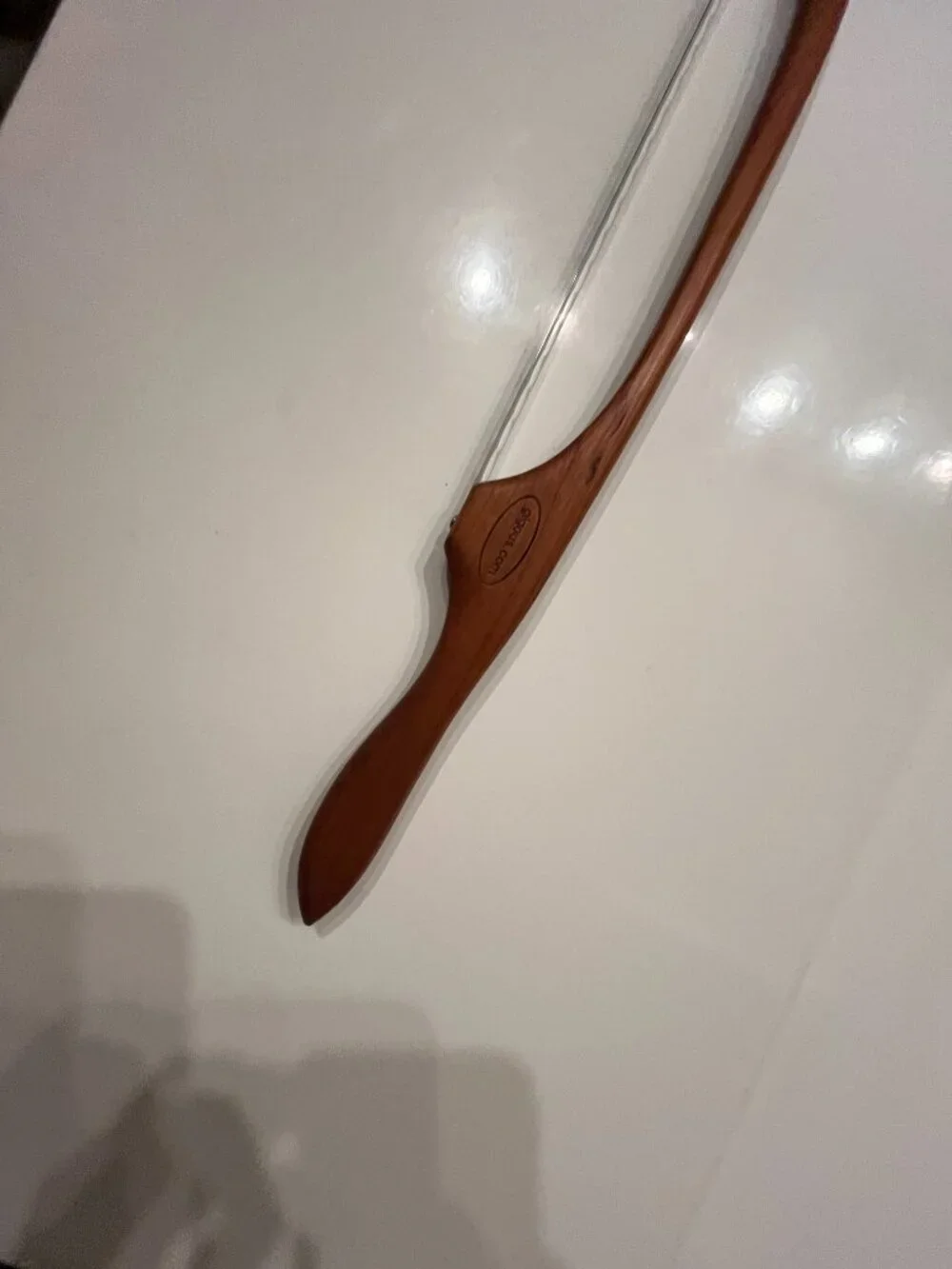Gigous Handcrafted Yukon Fiddle Bow Bread Knife Wood Sourdough Slicer